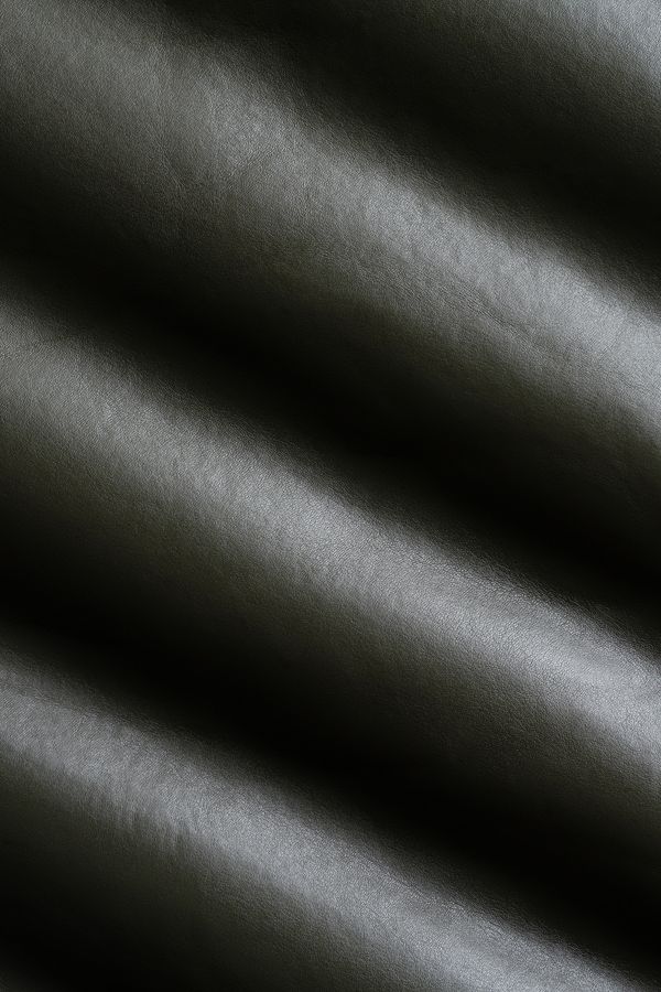 Fabric & Fabric Black Cabo Faux Leather Fabric by The Yard